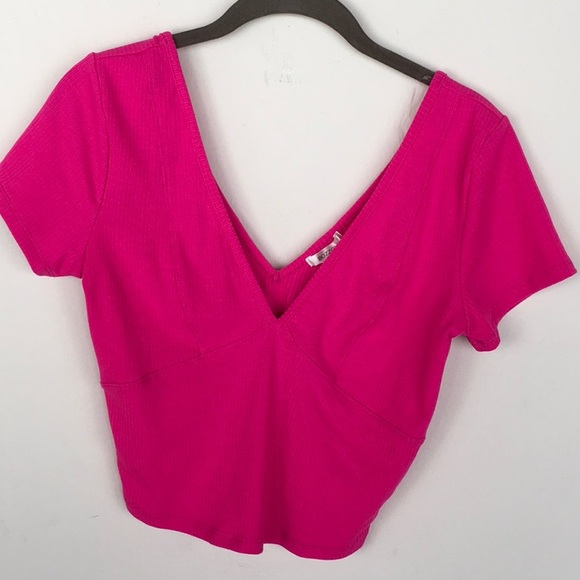 Bozzolo Tops - New Pink Crop Top